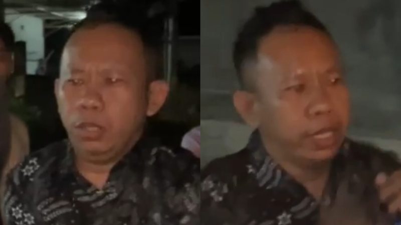 IPTU Alman Kaslin, perwira polisi yang bertugas di Polres Konawe Selatan digerebek sang istri IF (37) saat tidur dengan wanita simpanan berinisial PPD di penginapan Jl Kapten Piere Tendean, Baruga Kota Kendari, pada Senin (23/3/2026) dinihari. (Foto: potongan video viral)