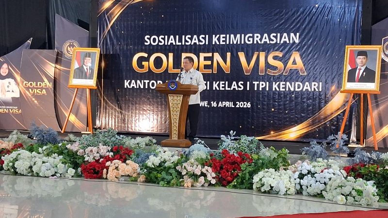 Kepala Kantor Wilayah (Kanwil) Direktorat Jenderal (Ditjen) Imigrasi Kementerian Imigrasi dan Pemasyarakatan (Imipas) Sulawesi Tenggara, Ganda Samosir. (Foto: Fadli Aksar)