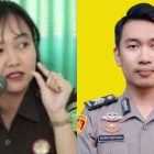 Jaksa Kejari Baubau Franca Moniqa Sayogi (kiri) dan anggota Satreskrim Polres Buton Brigpol Shandy Sakti Raja. (Foto: kolase foto)