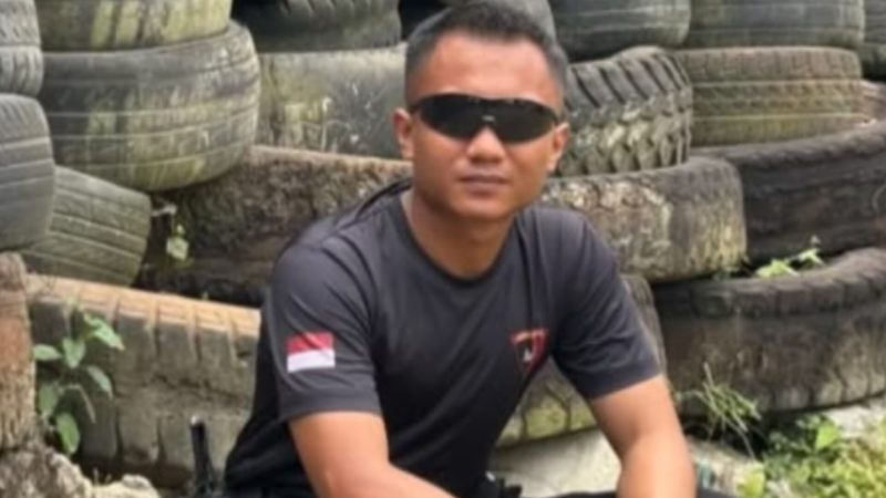 Anggota Satuan Brimob Polda Sulawesi Tenggara (Sultra) Bripda Muhammad Adriansyah. (Foto: Istimewa)