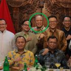 Kehadiran Ruksamin bersama orang istana dalam agenda pertemuan sekjen partai-partai politik anggota koalisi pemerintahan Presiden Prabowo Subianto di kediaman Sugiono pada Kamis (13/8/2026) malam. (Foto: Instagram Raja Juli Antoni)