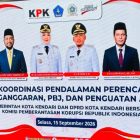Rapat Koordinasi Pemerintah Kota Kendari dengan Komisi Pemberantasan Korupsi (KPK) di Aula Samaturu, Balaikota, pada Selasa (15/9/2026). (Foto: Istimewa)