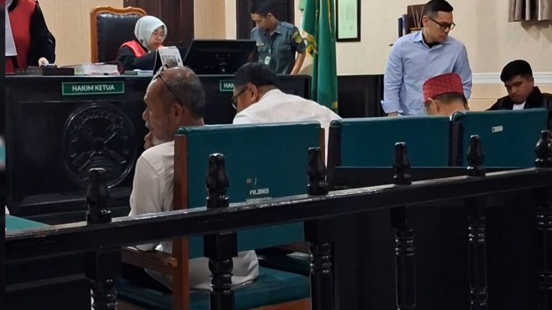 Sidang lanjutan kasus dugaan laporan palsu di Pengadilan Negeri (PN) Kendari. (Foto: Fadli Aksar)